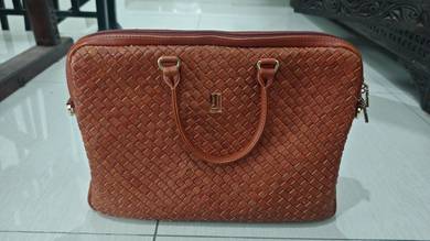 Authentic Jafferjees Woven Genuine Leather Laptop 