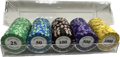 100Pcs Poker Chips With Storage Box Casino Game