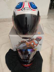 helmet arai copy + visor rainbow