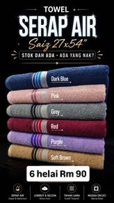 Towel Serap Air Cotton 6 helai 