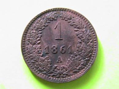 Austria 1 Kreuzer 1861 A [Kod : A0745]