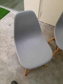 Grey Wooden Leg Chair TA117