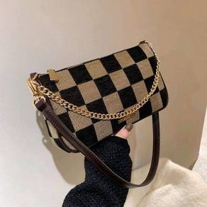 Sling bag women Korean style Plaid women's messeng