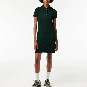 LACOSTE Women's Stretch Cotton Piqué Polo Dress