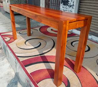 Solid teak wood console table