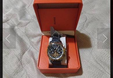 jam tangan JRANDE,H6380G-P, TALI KULIT BIRU