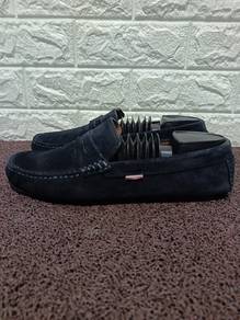 Uk8 Tommy Hilfiger Navy Suede Loafers