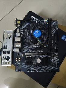 Combo Mobo H410 + CPU i3 10100F + cooler