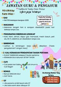 Teacher Guru Tadika & Pengasuh Taska