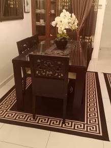 Lorenzo Meja Makan Dining Table 6 Seater