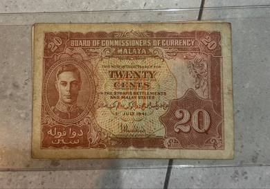 1941 malaya 20 cents