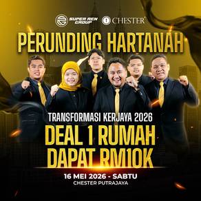 Kerjaya Hartanah Putrajaya – 5 Tempat Sahaja