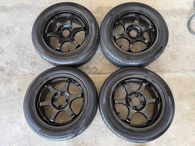 Rim ssr type c 15 inch tayar yokohama bluearth