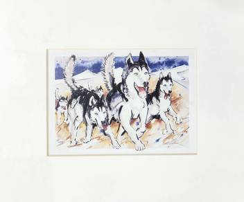 Abstract Husky Print📢