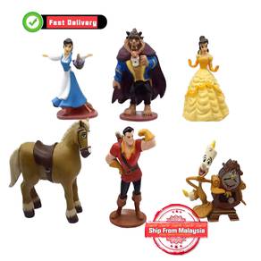 Disney Cartoon Beauty And The Beast PVC Action Fig