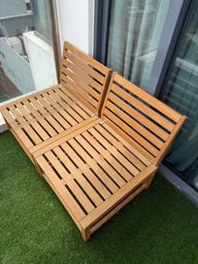 Wooden Outdoor Chairs with Cushions