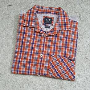 Armani Exchange Checked Long Sleeve Shirt