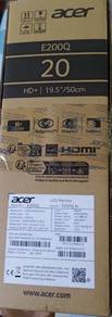 Brand New In Box Acer E200Q 19.5" Monitor 