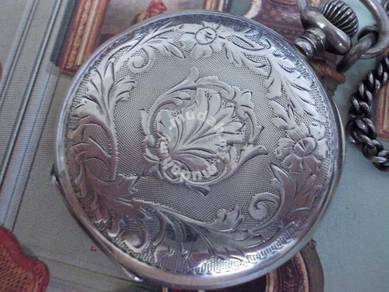Antique solid silver pocket watch
