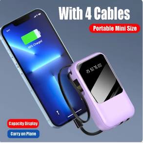 New Power bank Built in 4 Cables Fast charging Dig