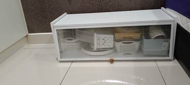 Kitchen white 90cstainless steel cabinet with door