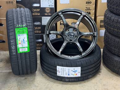 Sport Rim Baru 18 Advan RG3 Hyper Black Siap Tayar