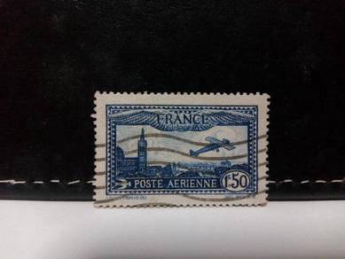 1930 France Stamp, Airplane, Air mail