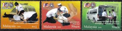 2008 100th Anniv St. John Ambulans Malaysia Stamp