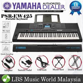 YAMAHA PSR-EW425 76 Key Portable Keyboard Basic P1