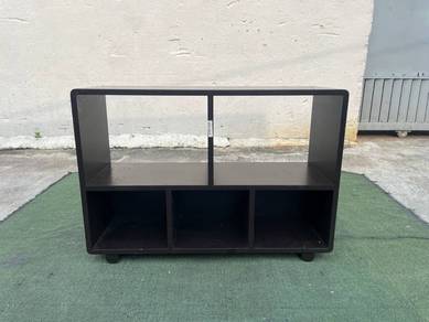 Q28-C Rak Buku Kayu Padu Solid Wood Bookcase Shelf