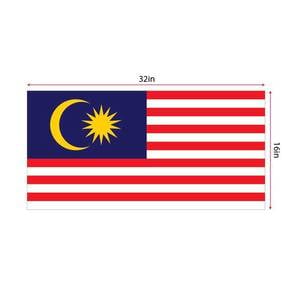 Bendera Malaysia (Tetra Cotton) 16 x 32 inch