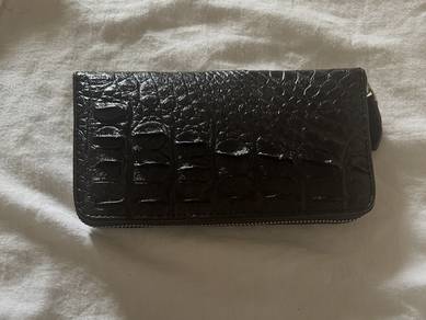 Genuine Skin crocodile Embossed Long wallet