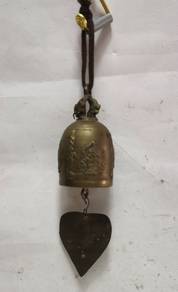Vintage brass temple worship bell Elephant goddess