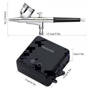 Nasedal Auto Stop Function Airbrush Compressor
