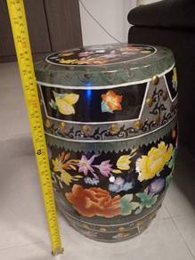 Ceramic Drum Stool Vintage Chinese