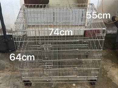 Stainless steel dog cage