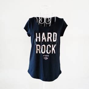 Hard Rock Cafe Athens Navy Blue Tee