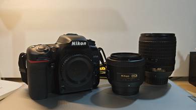 Nikon D7500 with lenses 