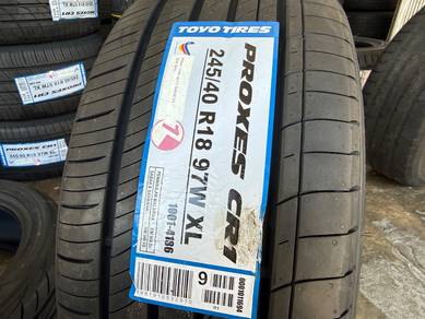 Tayar baru 245 40 18 Toyo proxes cr1 2026 tyres