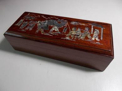 Antique Rose Wood Box