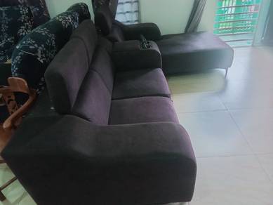 sofa L shape untuk dijual.