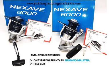 Shimano nexave reel size 6000 8000
