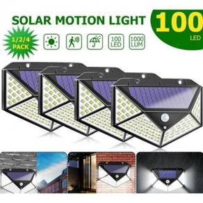 4 x 100LED 3 Mode Lampu Solar Motion Sensor Light