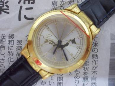 Gent japan map dial watch