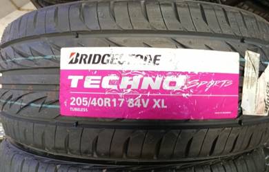 205 40 17 BRIDGESTONE TECHNO SPORT Tayar Tyre New
