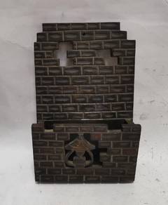 Vintage Solid Wooden Mahogany Letters Rack Retro