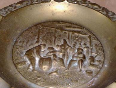 Brass hunting season ashtray tembaga