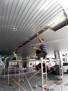 STRIP ALUMINIUM CEILING INSTALL l siling aluminium
