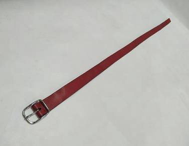 COACH Red leather belt