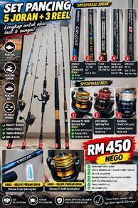 Jualan longgok joran dan reel